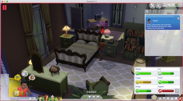  Mod The Sims: All sims wet their bed by sachamagne