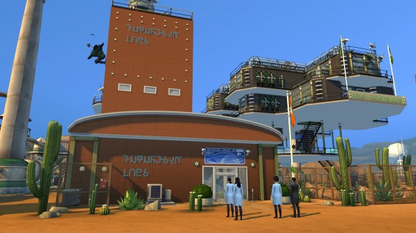  Mod The Sims: FutureSim Labs career venue reworked for SNSA Shenandoah Airship by coolspear1