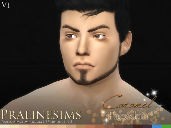  The Sims Resource: Caramel Faceskin by Pralinesims