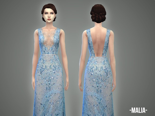  The Sims Resource: Malia   gown by April