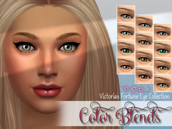  The Sims Resource: Color Blend Eye Collection by fortunecookie1