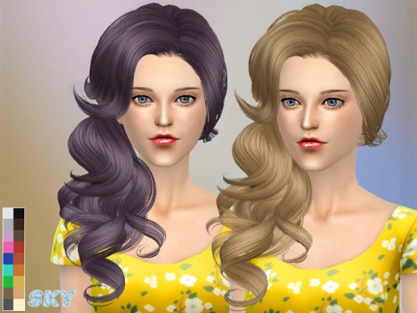  The Sims Resource: Skysims Hair 126gio by Skysims
