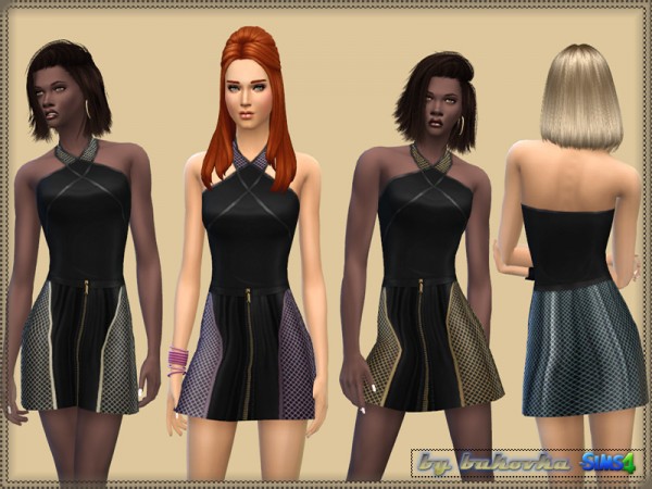  The Sims Resource: Set: Color Leopard & Grid by bukovka