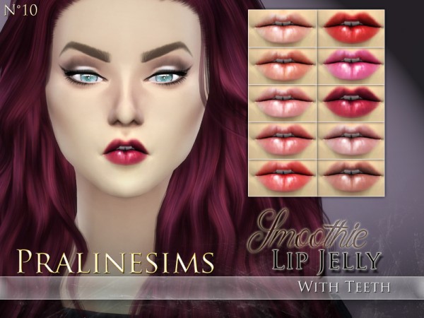  The Sims Resource: Smoothie Lip Jelly Duo by Pralinesims