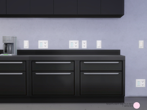  The Sims Resource: Nightlight Switch Set by DOT