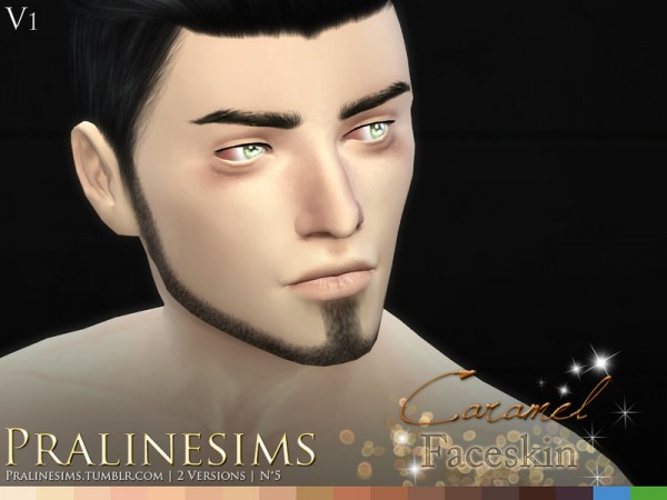  The Sims Resource: Caramel Faceskin by Pralinesims