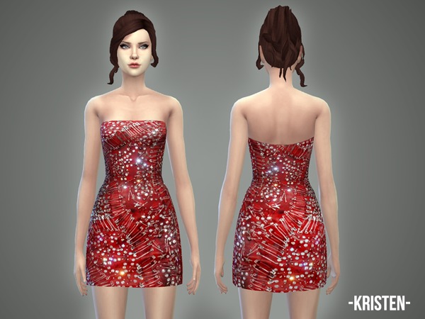  The Sims Resource: Kristen   dress by April