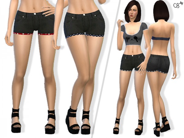  The Sims Resource: Modern shorts by CherryBerrySims