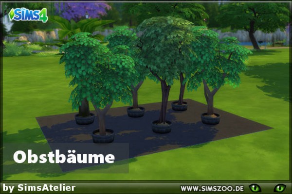  Blackys Sims 4 Zoo: Fruit trees by SimsAtelier