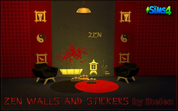  Ihelen Sims: Zen Walls&Stickers