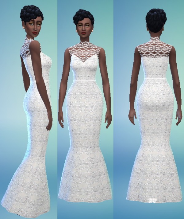  Sims Fashion 01: Wedding Dress