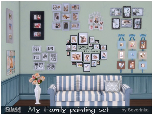  Sims by Severinka: My Family painting set