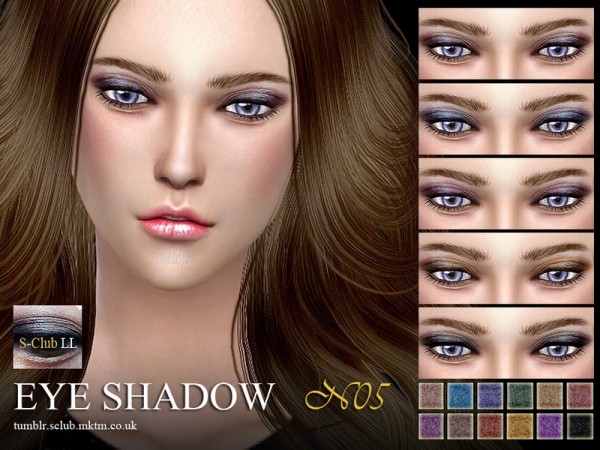  The Sims Resource: Eyeshadow 05 by S Club