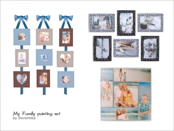  Sims by Severinka: My Family painting set