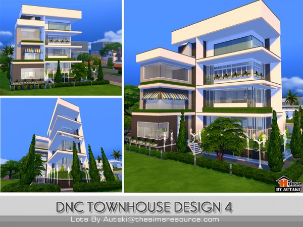  The Sims Resource: DNC Townhouse Design 4 by Autaki