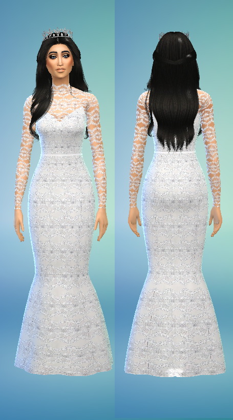  Sims Fashion 01: Wedding Dress
