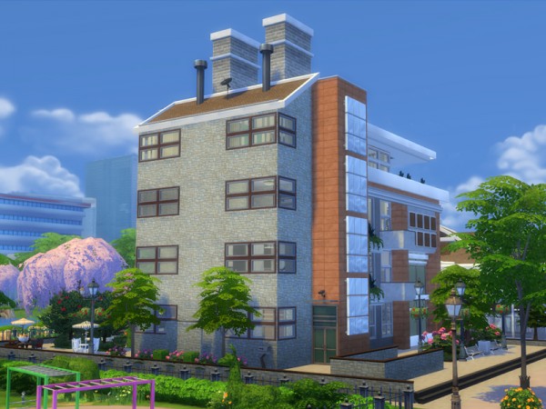  The Sims Resource: Townhouse   Two Apartments by Danuta720