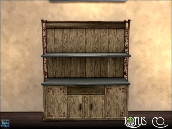  Mod The Sims: Antique Cabinet converted from TS3 by Countrykris