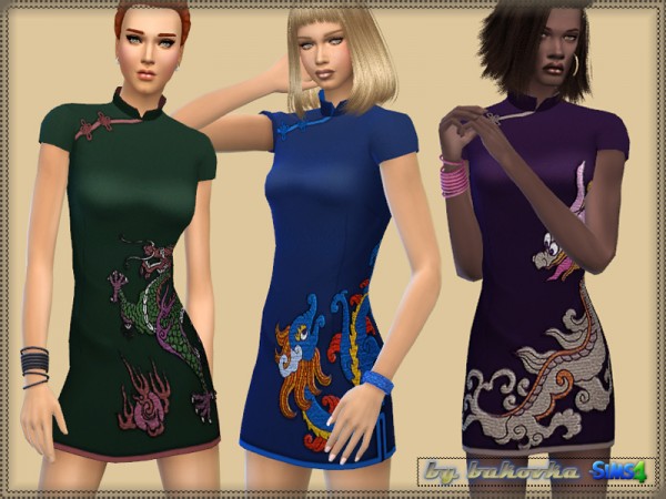  The Sims Resource: Dress Dragon by Bukovka