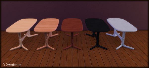 Mod the sims: FLATWOUD Dining Set by Elias943