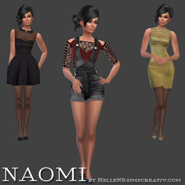  Sims Creativ: Naomi by HelleN