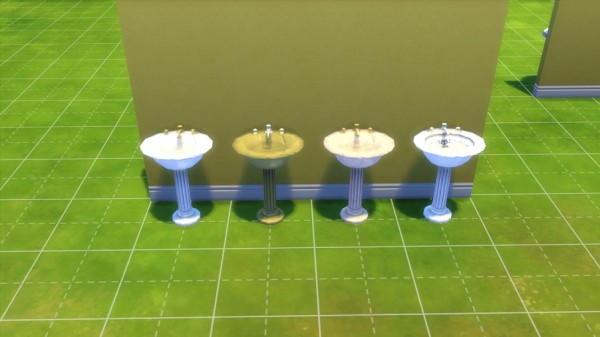  Mod The Sims: 3 Free Standing Sinks converted from TS2 by simmythesim