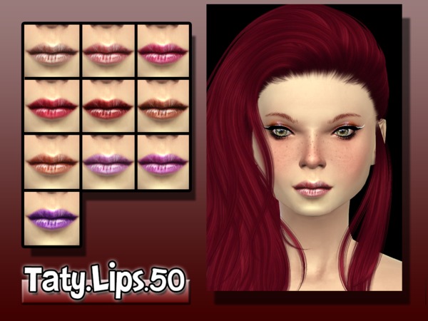  The Sims Resource: Lipstick 50 by Taty