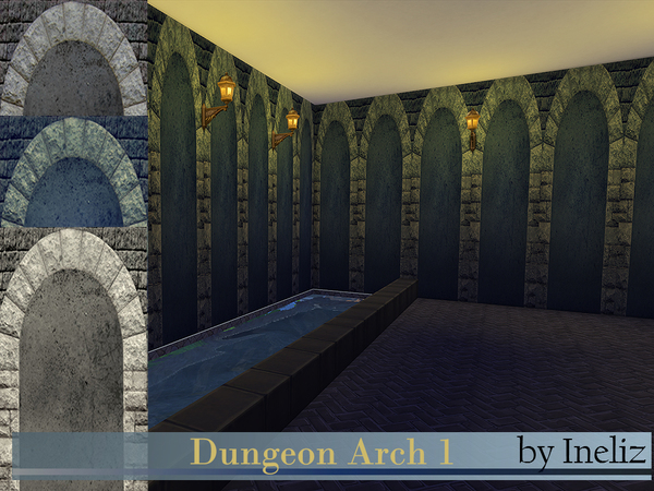  The Sims Resource: Dungeon Arch 1 by Ineliz