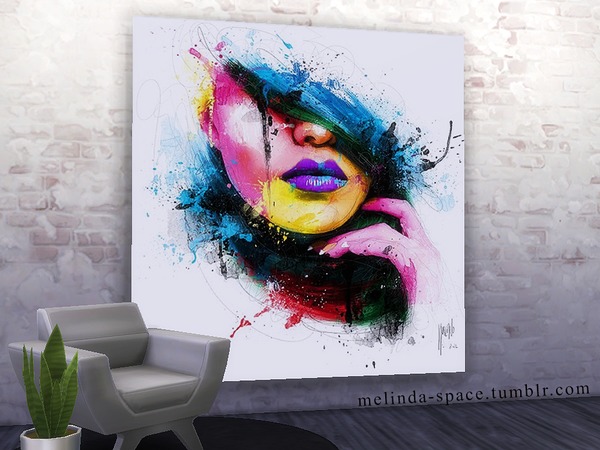  Sims Fans: Fashion Woman Art Painting by  Melinda
