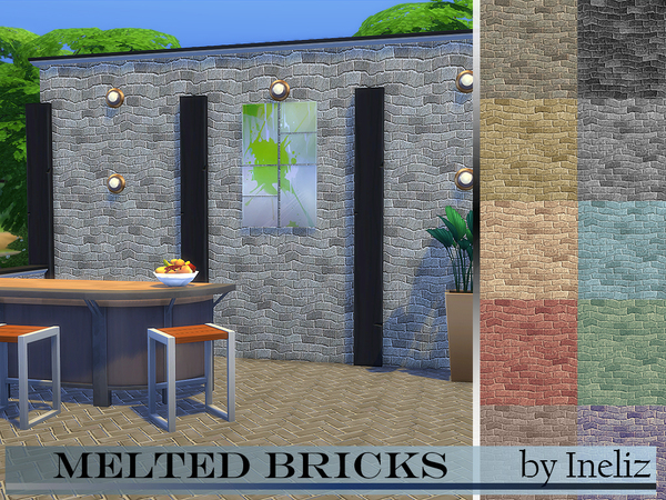  The Sims Resource: Melted Bricks by Ineliz