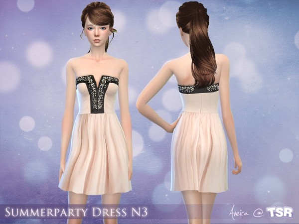  The Sims Resource: Summerparty Dress N3 by Aveira