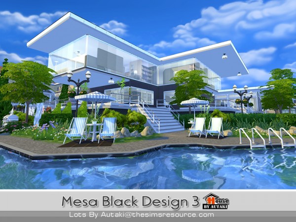  The Sims Resource: Mesa Black Design 3 by Autaki