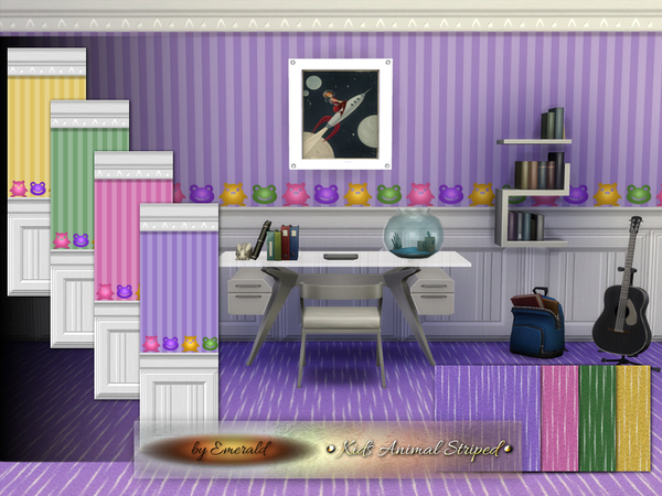  The Sims Resource: Kids Animal Striped by emerald