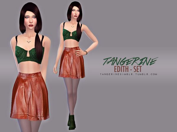  The Sims Resource: Edith   Set by Tangerinesimblr