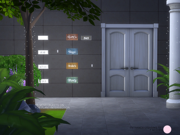  The Sims Resource: Entrance Lighting Set by DOT