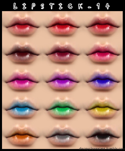 Decay Clown Sims: Lipstick 14