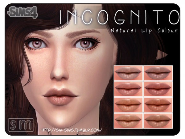  The Sims Resource: Incognito   Natural Lip Colour by Screaming Mustard