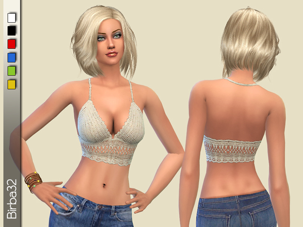  The Sims Resource: Crochet top by Birba32