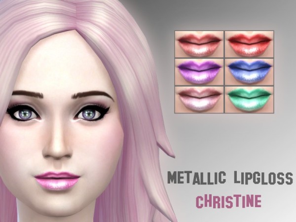  CC4Sims: Metallic lipgloss
