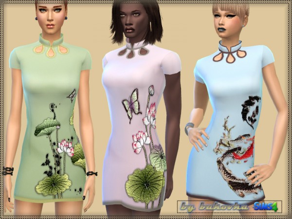  The Sims Resource: Dress Asia by Bukovka
