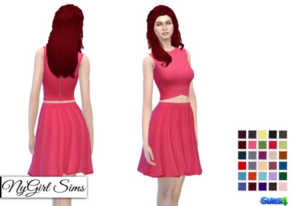  NY Girl Sims: Fifties Inspired Two Piece Dress