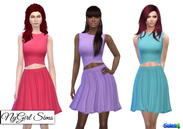  NY Girl Sims: Fifties Inspired Two Piece Dress