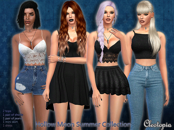  The Sims Resource: Set38   The Hollow Moon Summer Collection by Cleotopia