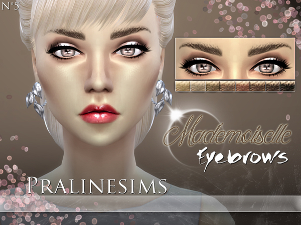  The Sims Resource: Mademoiselle Eyebrows by Pralinesims