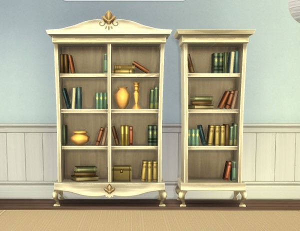  Mod The Sims: Single Tile “Cordelia” Bookcases by plasticbox