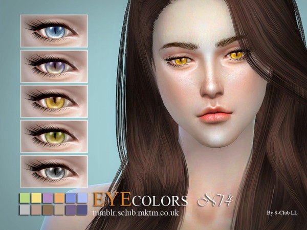  The Sims Resource: Eyecolors 14 by S Club