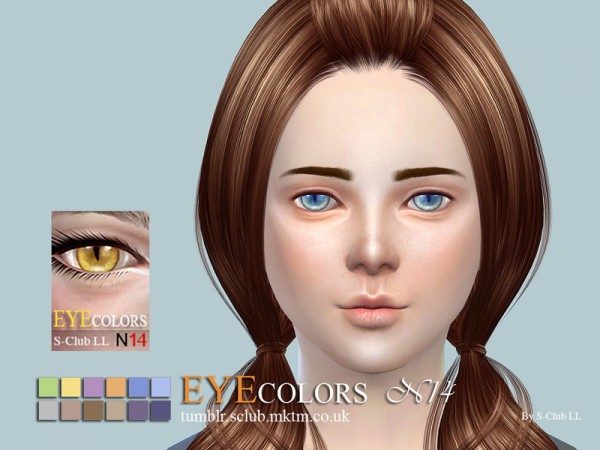  The Sims Resource: Eyecolors 14 by S Club