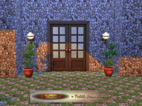  The Sims Resource: Pebbes Stones Siding by emerald