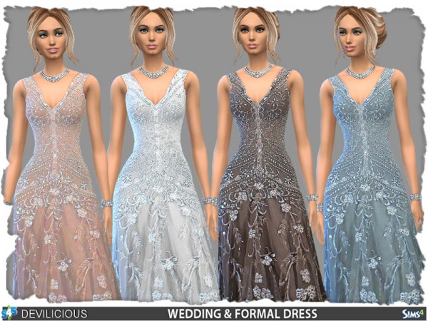  The Sims Resource: W&F Dress by Devilicious