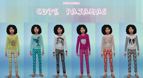  Onyx Sims: Pajamas Set